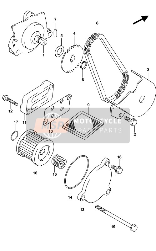 1640012J00, Oelpumpe, Suzuki, 0